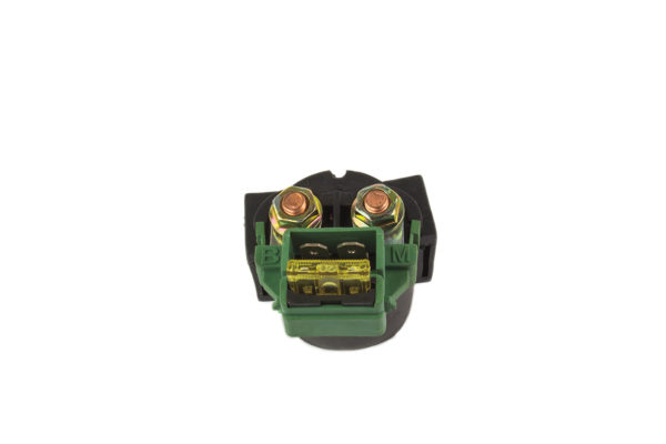 RELEVADOR DE ARRANQUE KINTARO 125 12V (UNIVERSAL CON FUSIBLE YBR-125 CHINA, CG-150, GAKI 2011 ETC.)