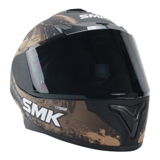 CASCO SMK TYPHOON ORO MATE MA277 MICA HUMO CERRADO SVS L