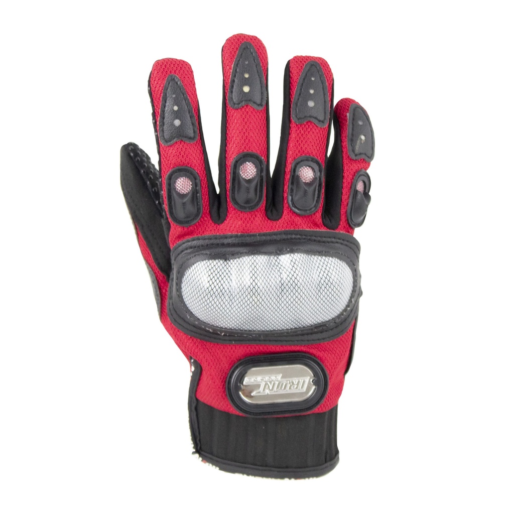 GUANTE P/MOTOCICLISTA COMANDANTE ROJO  L